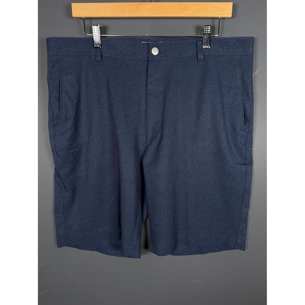 Peter Millar Mens Navy Blue Paisley Performance Golf Shorts Size 36 Inseam 9in